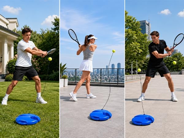 Tennis Training Bouncing Ball Set – 4 high-Bounce Balls with mesh Carry Bag. Portable and Convenient for Solo Practice in courtyards, Balconies, or Outdoor Fitness Activities Anywhere.